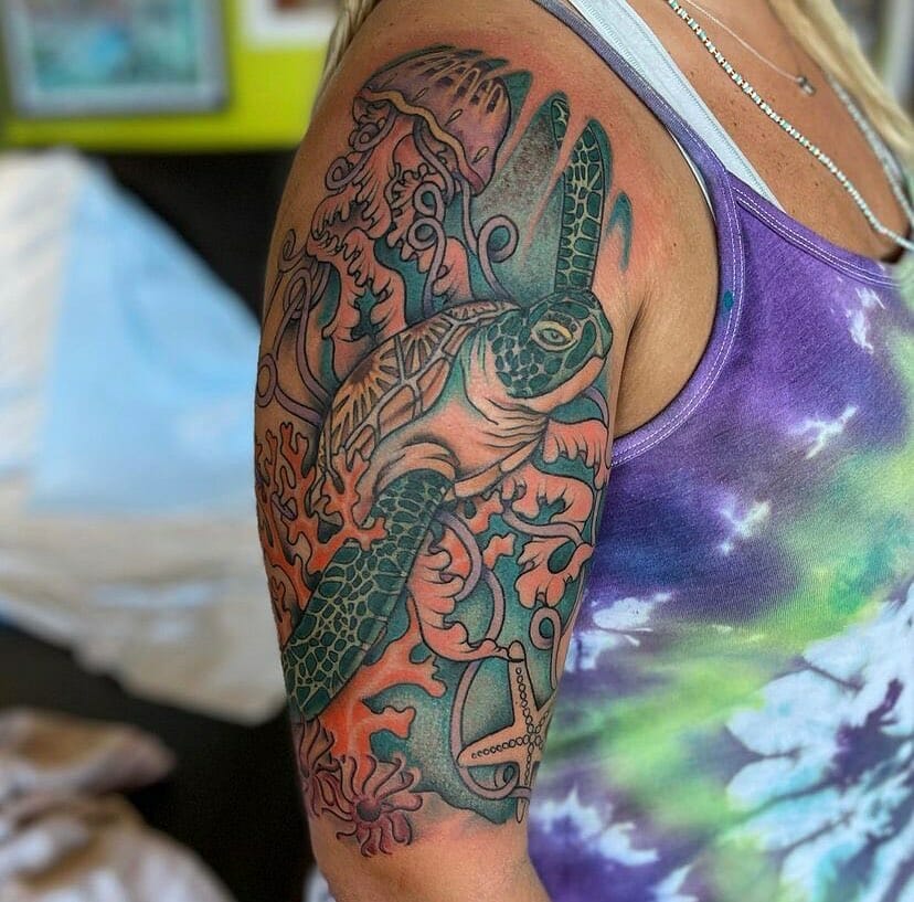 16+ Japanese Water Tattoo Ideas To Inspire You! 19 Japanese Underwater Tattoo
