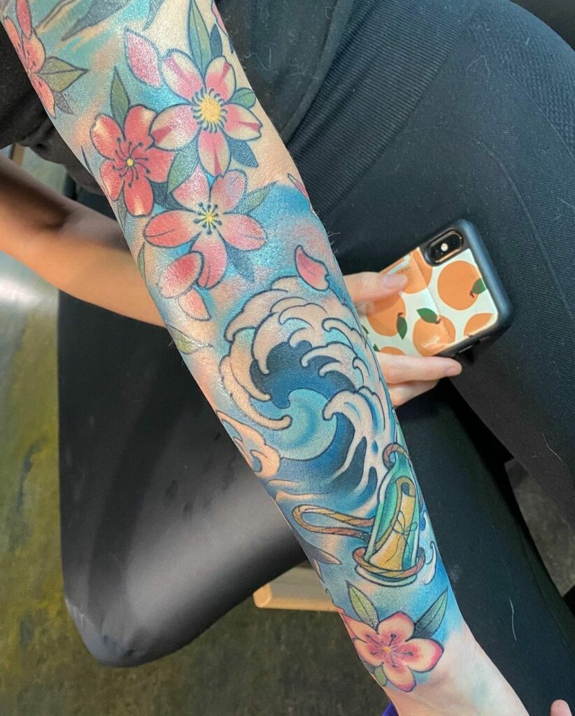16+ Japanese Water Tattoo Ideas To Inspire You! 18 Japanese Water Lily Tattoo