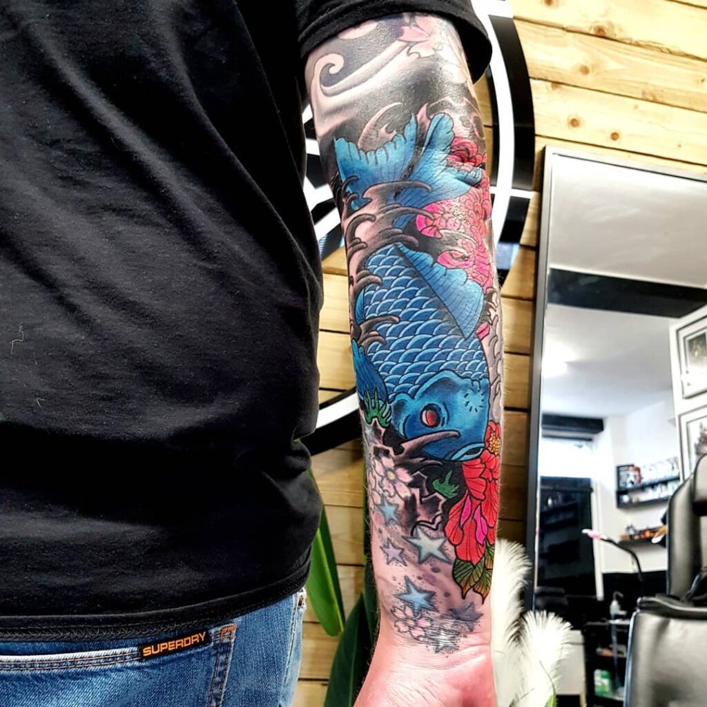 16+ Japanese Water Tattoo Ideas To Inspire You! 22 Japanese Water Tattoo Art With Koi Fish