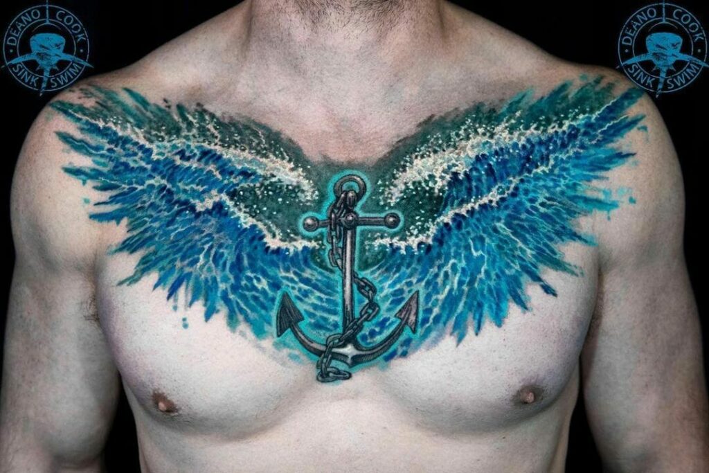16+ Japanese Water Tattoo Ideas To Inspire You! 20 Japanese Wave Wing Tattoo