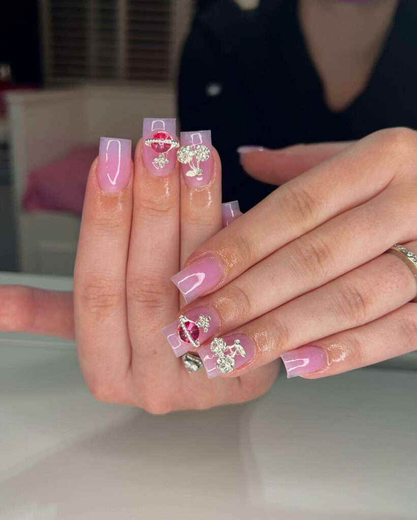 55 Latest Short Acrylic Nail Designs To Try In 2024! 45 Jelly acrylic nails designs
