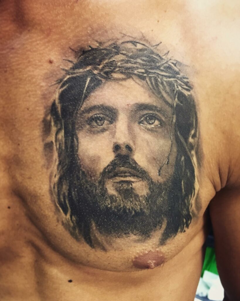11+ Jesus Chest Tattoo Ideas That Will Blow Your Mind! 10 Jesus Chest Tattoo