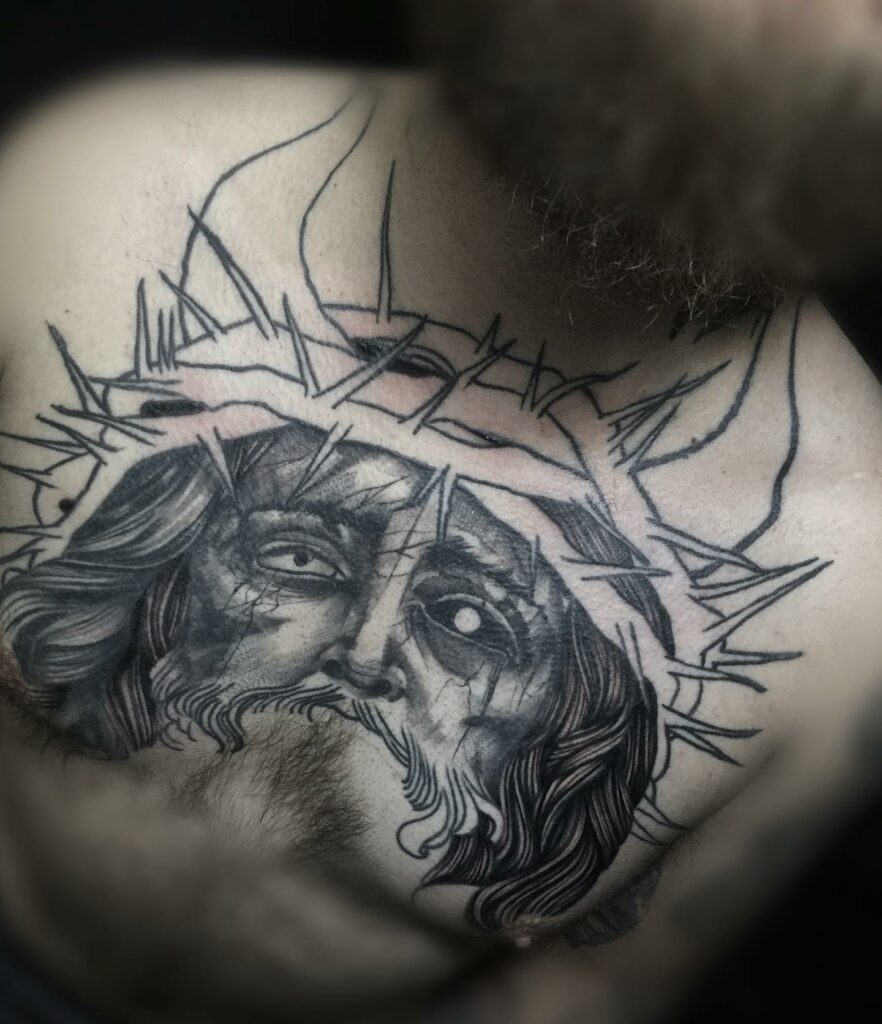 11+ Jesus Chest Tattoo Ideas That Will Blow Your Mind! 13 Jesus Tattoo Design For Chest