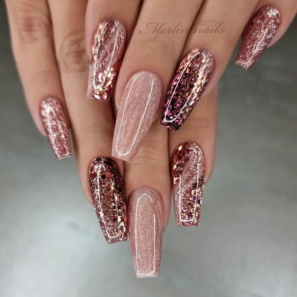 50 Latest Nude Nail Designs To Try In 2024 17 Jewel Detail