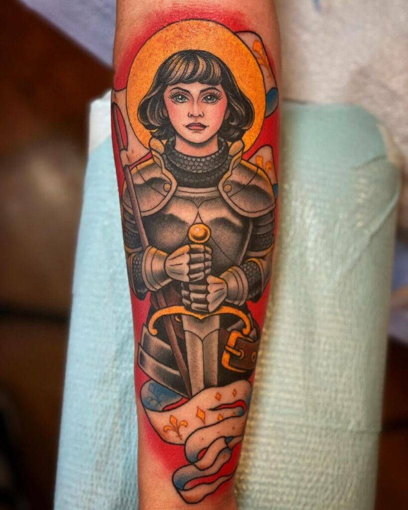 12+ Girly Fleur De Lis Tattoo Ideas To Inspire You! 12 Joan Of Arc Fleur De Lis Tattoo