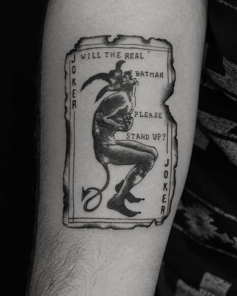 10+ Joker Card Tattoo Ideas You Have to See to Believe! 10 Joker Card Tattoo