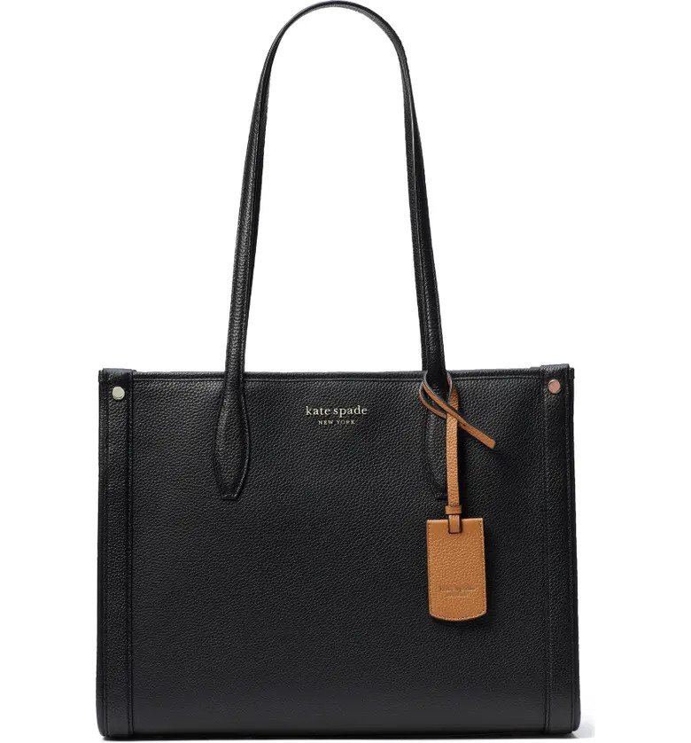 KATE SPADE NEW YORK medium market leather tote