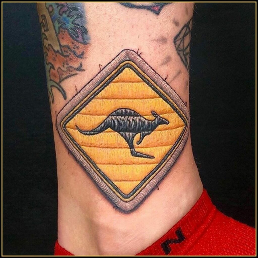 12+ Australiana Tattoo Ideas To Inspire You! 20 Kangaroo Tattoo
