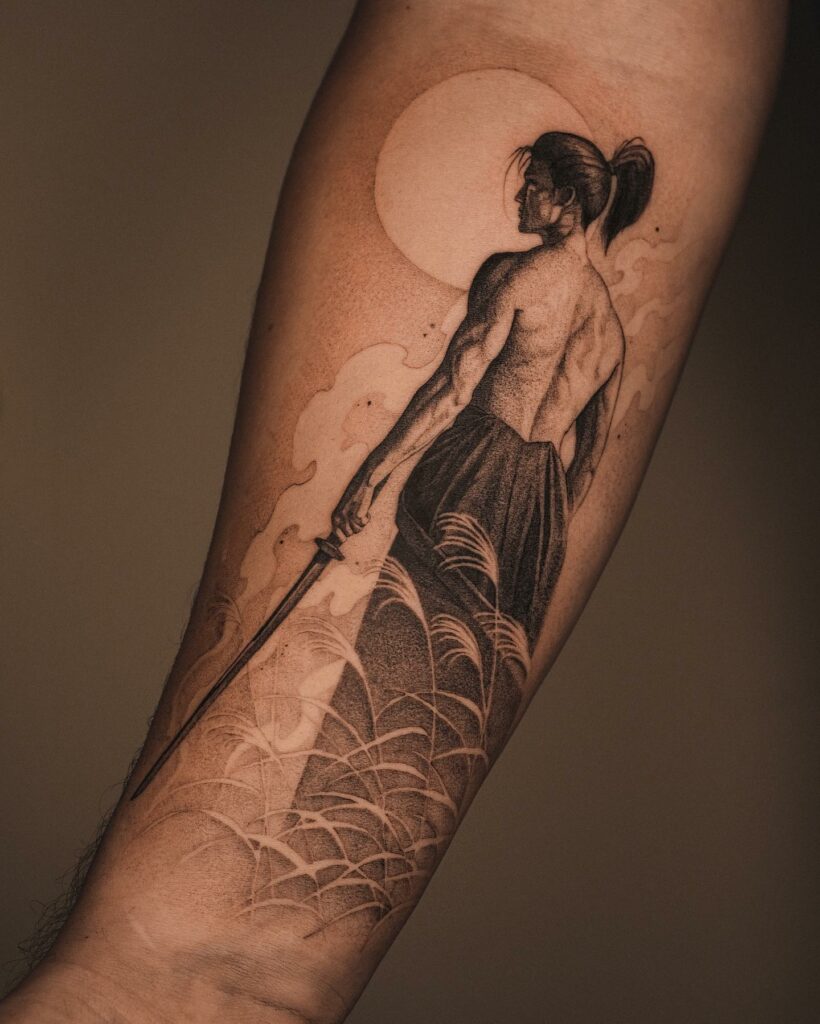 11+ Katana Sword Tattoo Ideas That Will Blow Your Mind! 12 Katana Ancient Samurai Tattoo