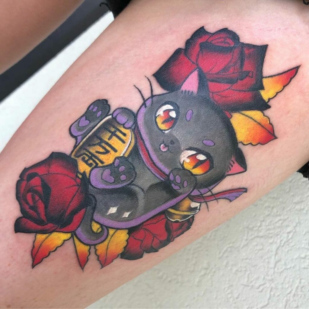 11+ Kawaii Tattoo Ideas You Have to See to Believe! 11 Kawaii Cat Tattoo Ideas