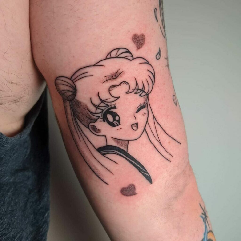 11+ Kawaii Tattoo Ideas You Have to See to Believe! 12 Kawaii Sailor Moon Tattoo Ideas