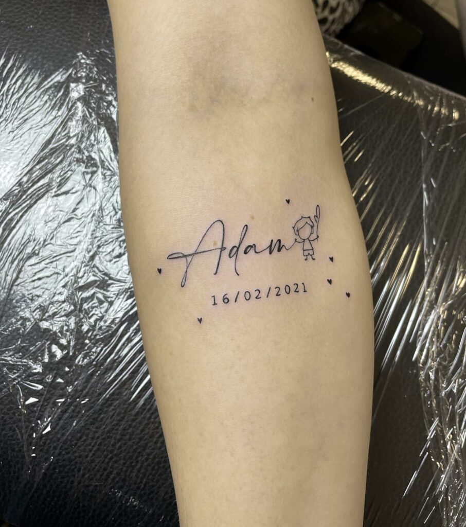 11+ Tattoo For My Son Ideas That Will Blow Your Mind! 12 Kid's Name Tattoos
