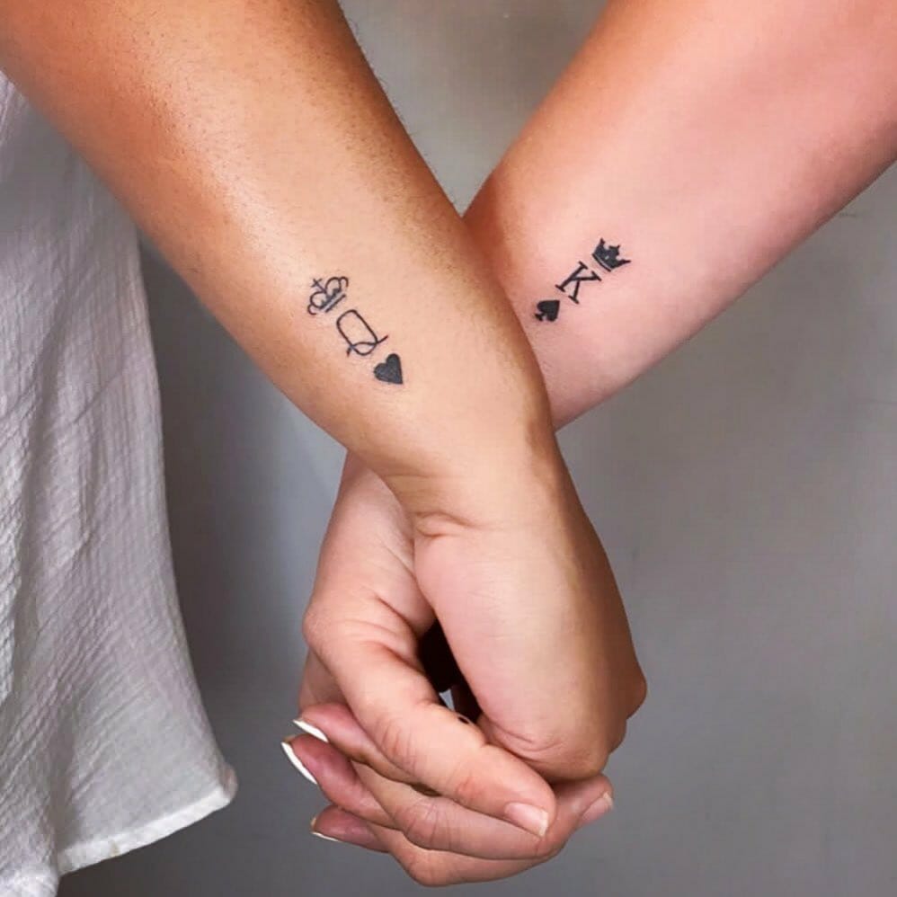 11+ Girly Best Friend Tattoos Ideas That Will Blow Your Mind! 18 King And Queen Tattoo