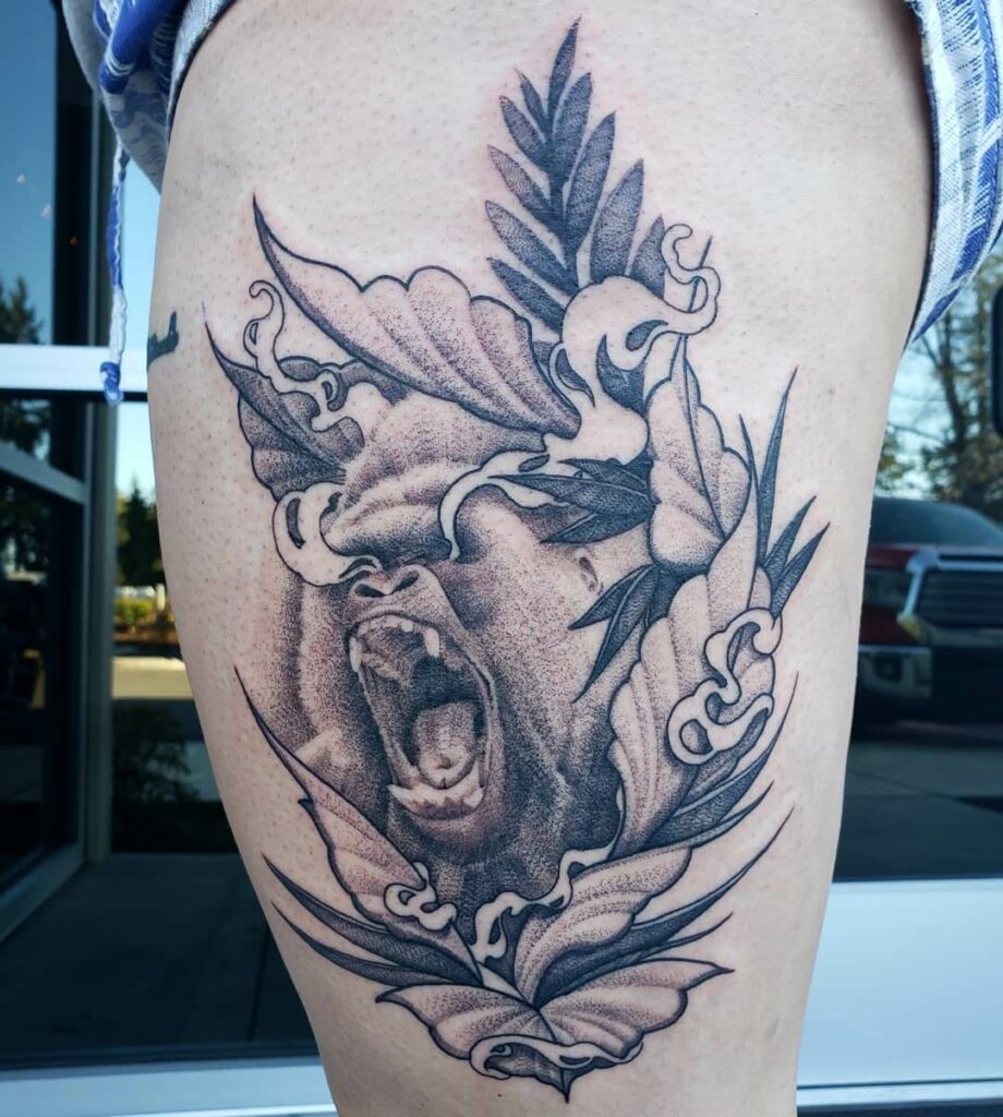 11+ King Kong Tattoo Ideas That Will Blow Your Mind! 10 King Kong Dot Work