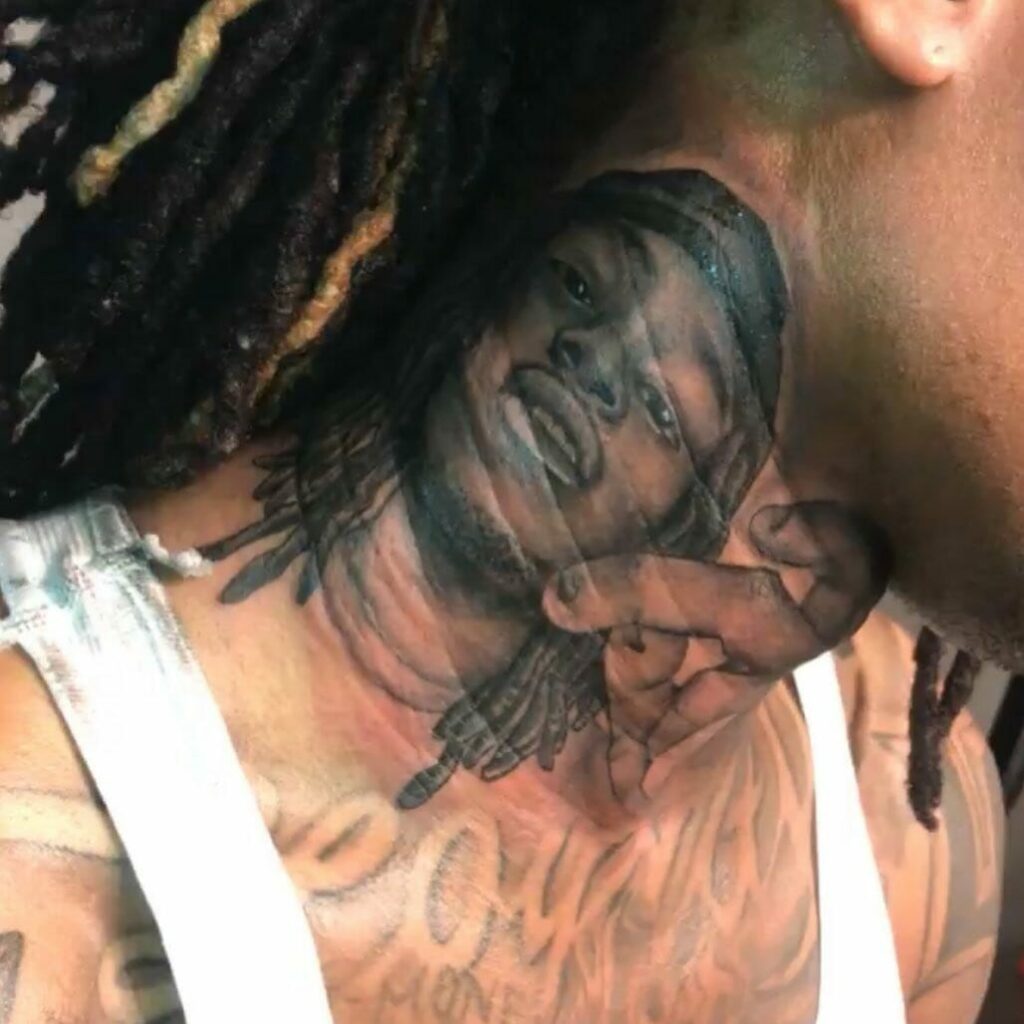11+ King Von Tattoo Ideas That Will Blow Your Mind! 13 King Von Neck Tattoo