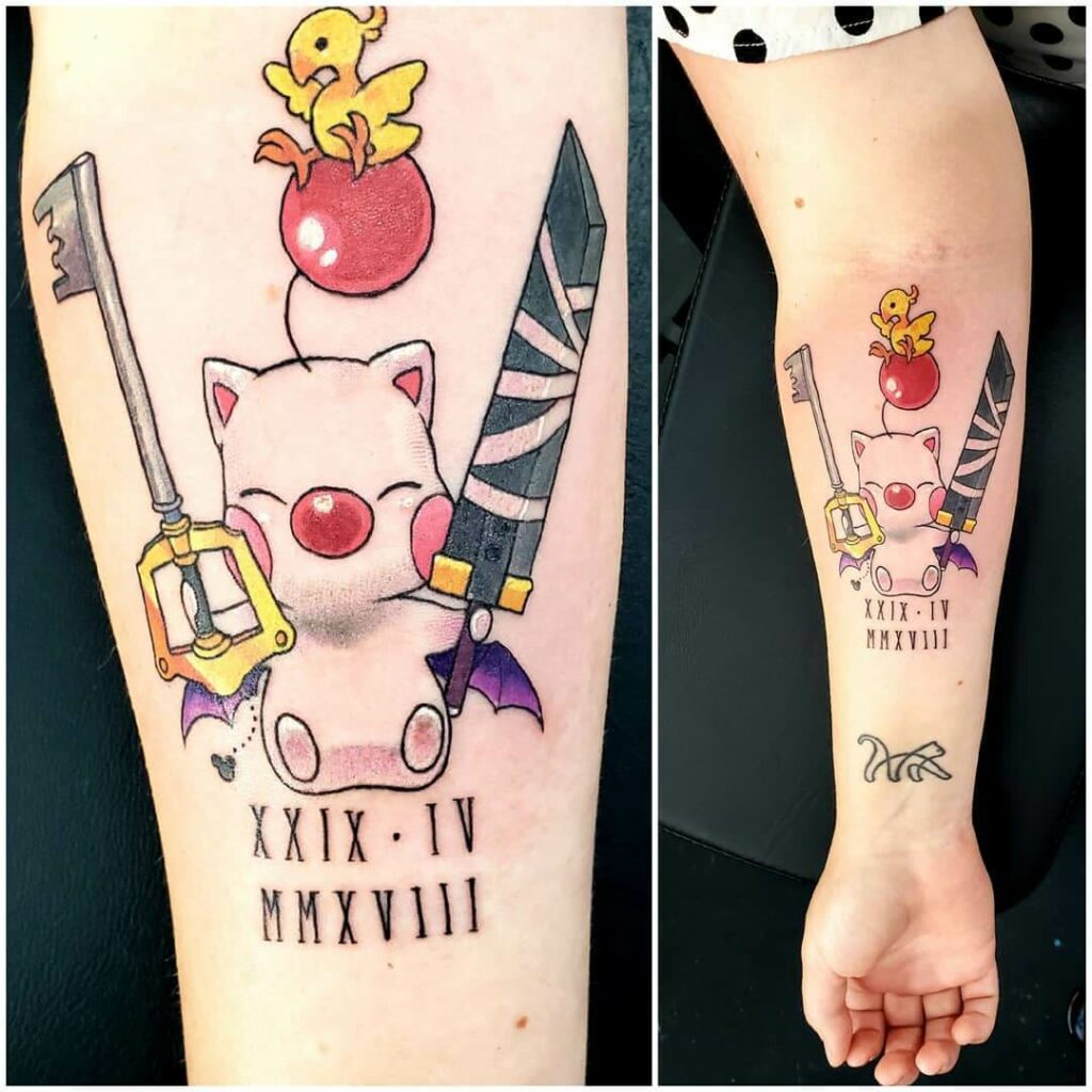 12+ Buster Sword Tattoo Ideas To Inspire You! 20 Kingdom Hearts X Final Fantasy Tattoo