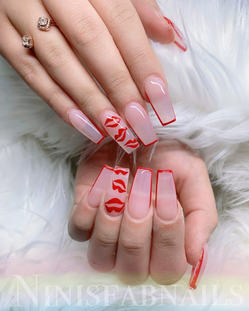 20 Stunning Valentine's Day Nail Designs Ideas To Try in 2024! 27 Fingertip Love: Almond-shaped nails adorned with tiny art
