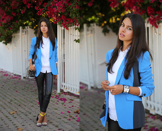 HOW TO DRESS BUSINESS CASUAL WITH LEGGINGS 15 Knit Blazer Combo