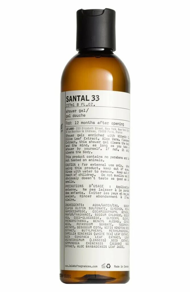 LE LABO SANTAL 33 SHOWER GEL