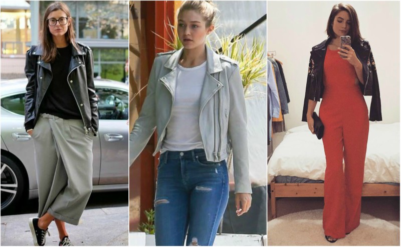 What To Wear With A Leather Jacket 12 street style how to wear leather jacket with pants or jeans