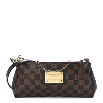 LOUIS VUITTON Damier Ebene Eva Clutch