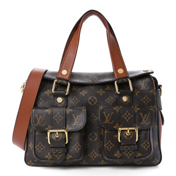 LOUIS VUITTON Monogram Manhattan NM Caramel