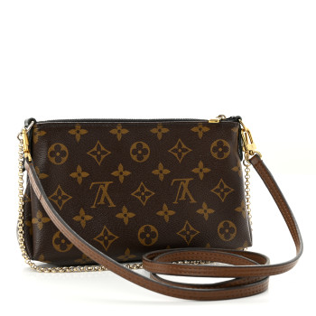 LOUIS VUITTON Monogram Pallas Clutch Black