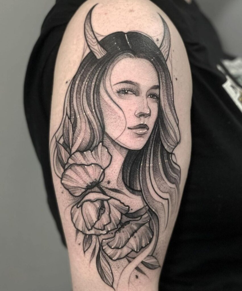 11+ Female Taurus Tattoo Ideas That Will Blow Your Mind! 12 Lady Taurus Tattoo for Female