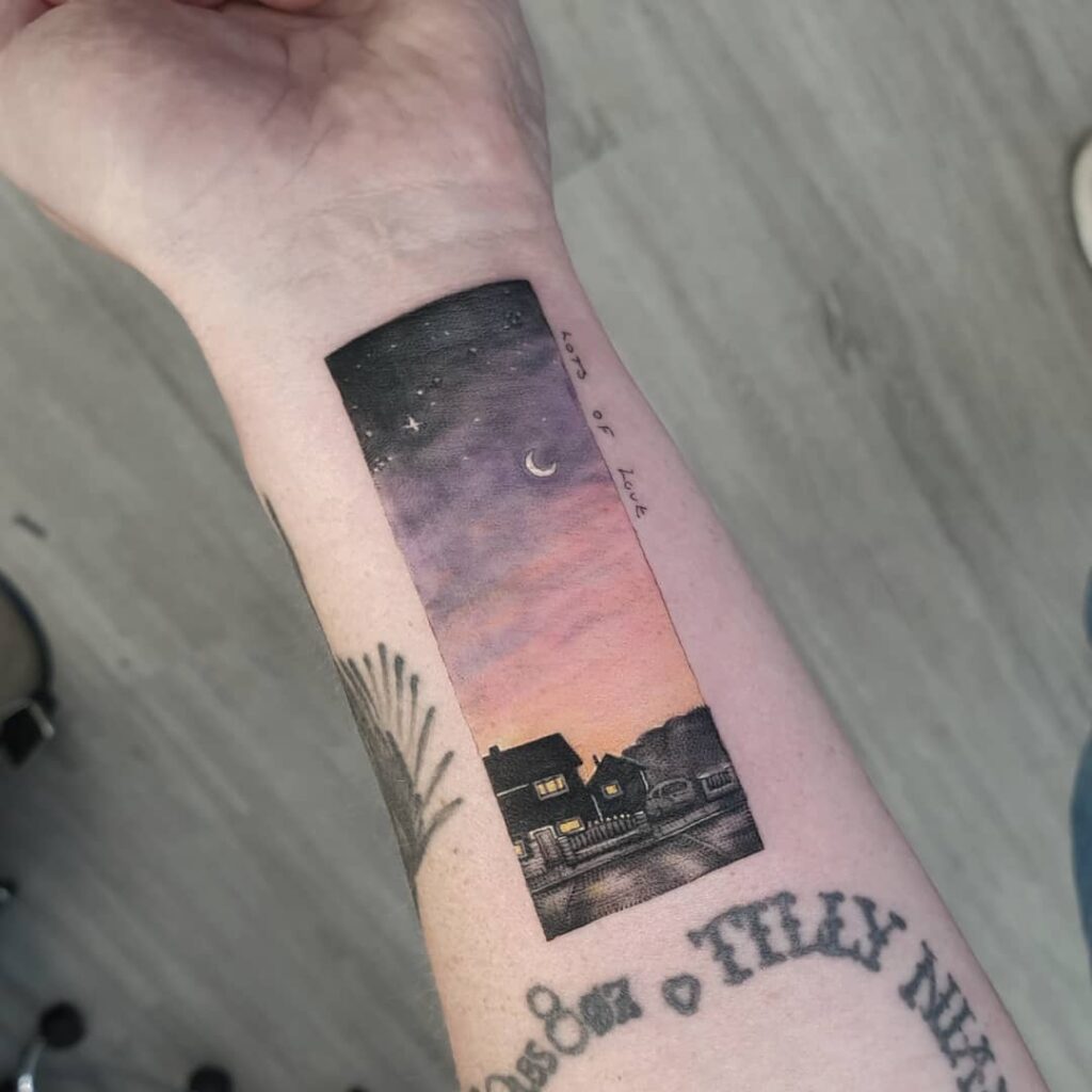 11+ Skin Deep Tattoo Ideas That Will Blow Your Mind 13 Landscape Tattoo
