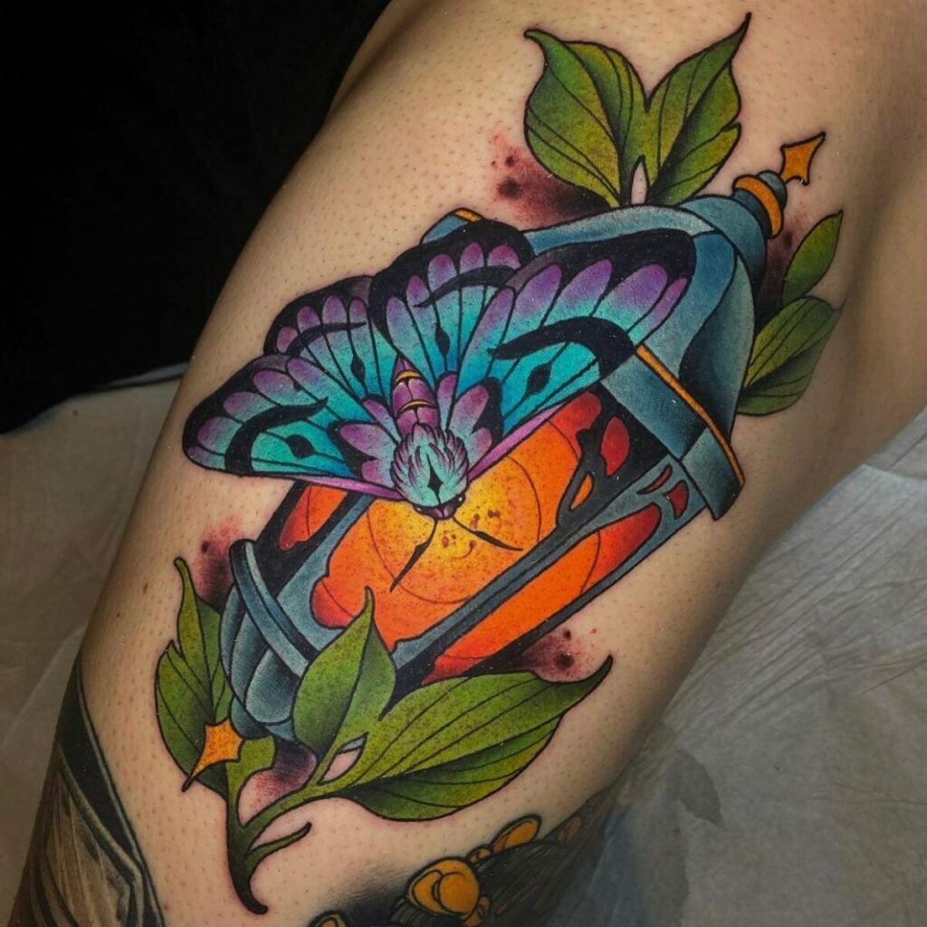 22+ Leg Tattoo For Women That Will Blow Your Mind! 23 Lantern Leg Tattoos