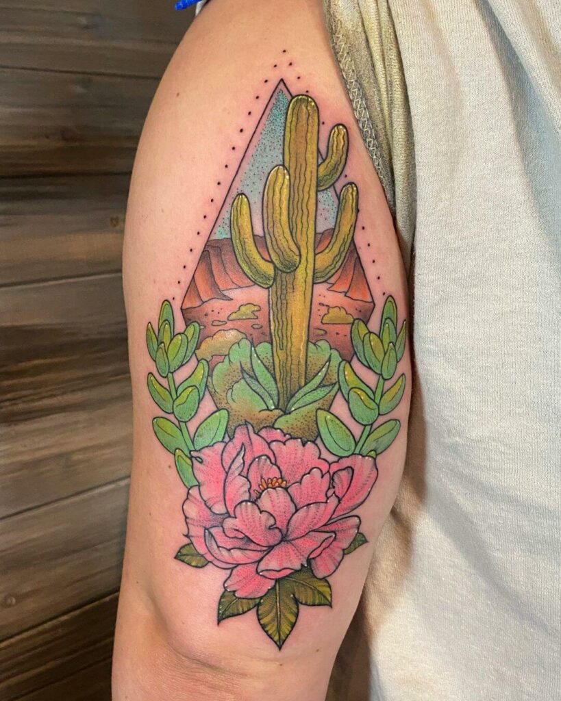 11+ Minimalist Succulent Tattoo Ideas That Will Blow Your Mind! 23 Large Cactus Tattoo