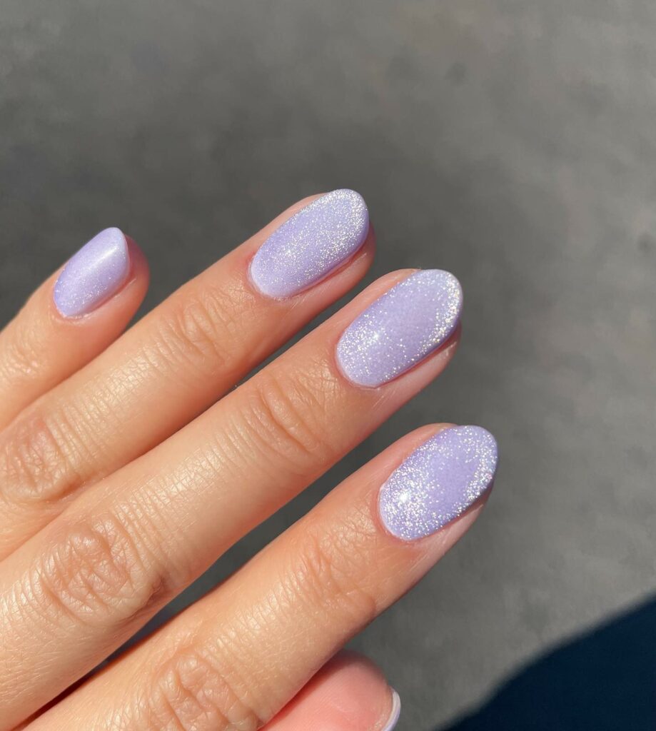 25 LATEST VELVET NAIL DESIGNS TO TRY IN JANUARY 2024! 20 Lavish Lavender Velvet Nails