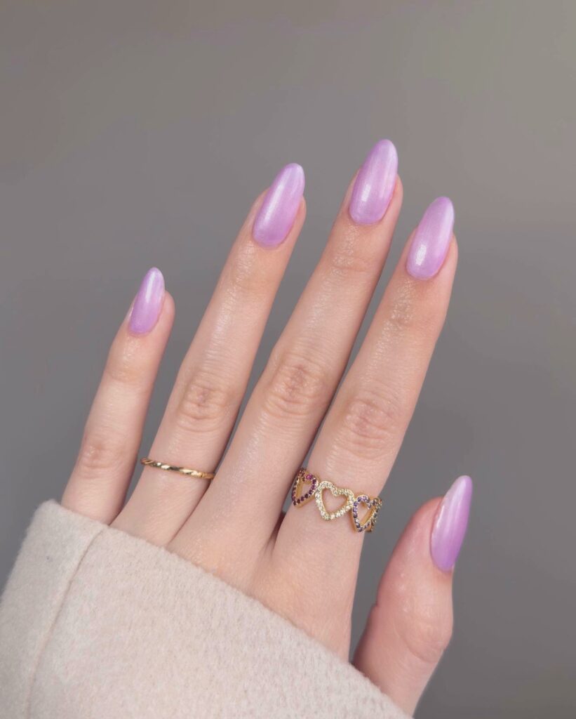 22 Latest Preppy Nail Ideas To Try In 2024! 41 Natural Lavender Preppy Nails