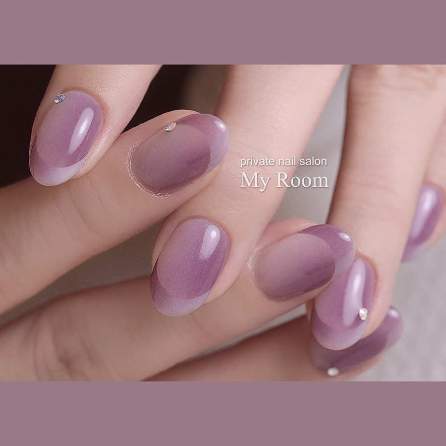 30 Latest Almond Nail Designs To Try in 2024! ⭐ 26 Lavender Ombre Elegance with Gem Accents