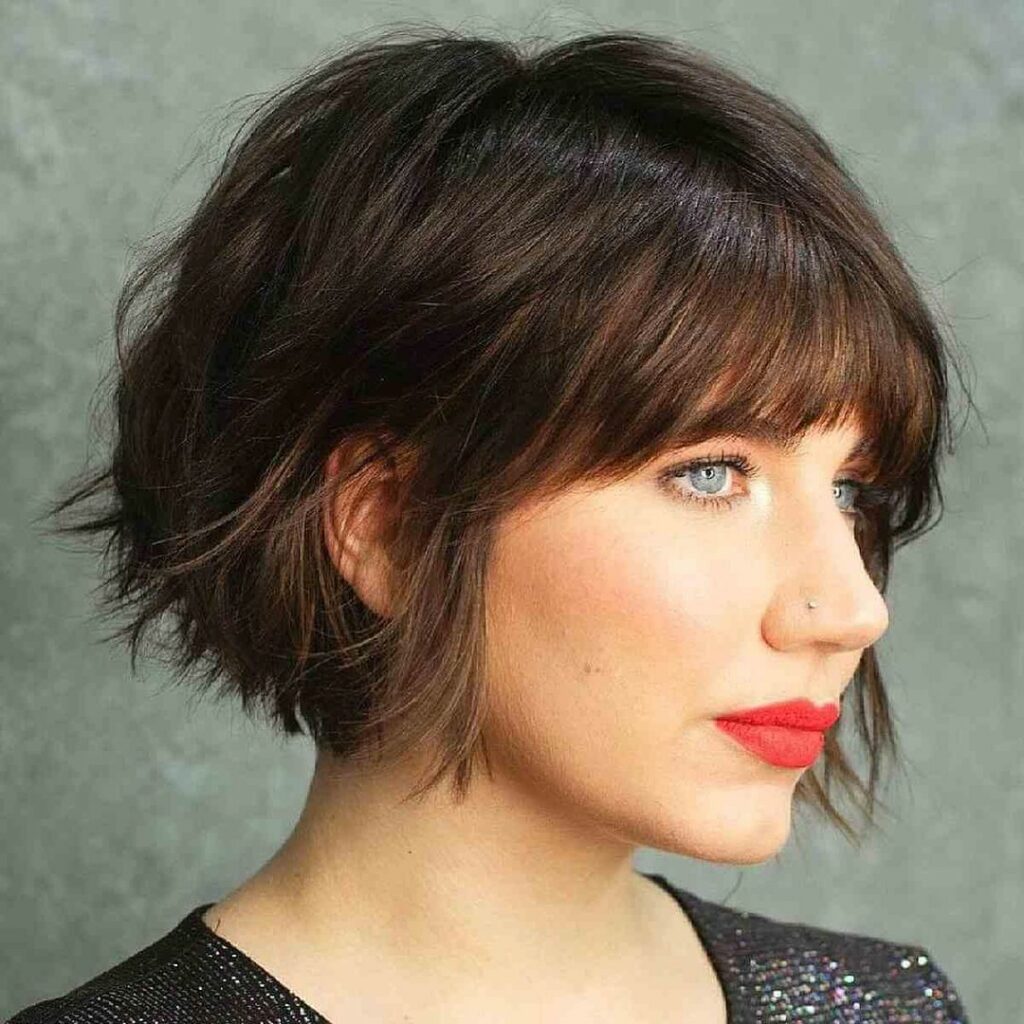 7 Best Ways to Style Your Layered Hair in 2024 15 Layered Bob with Bangs