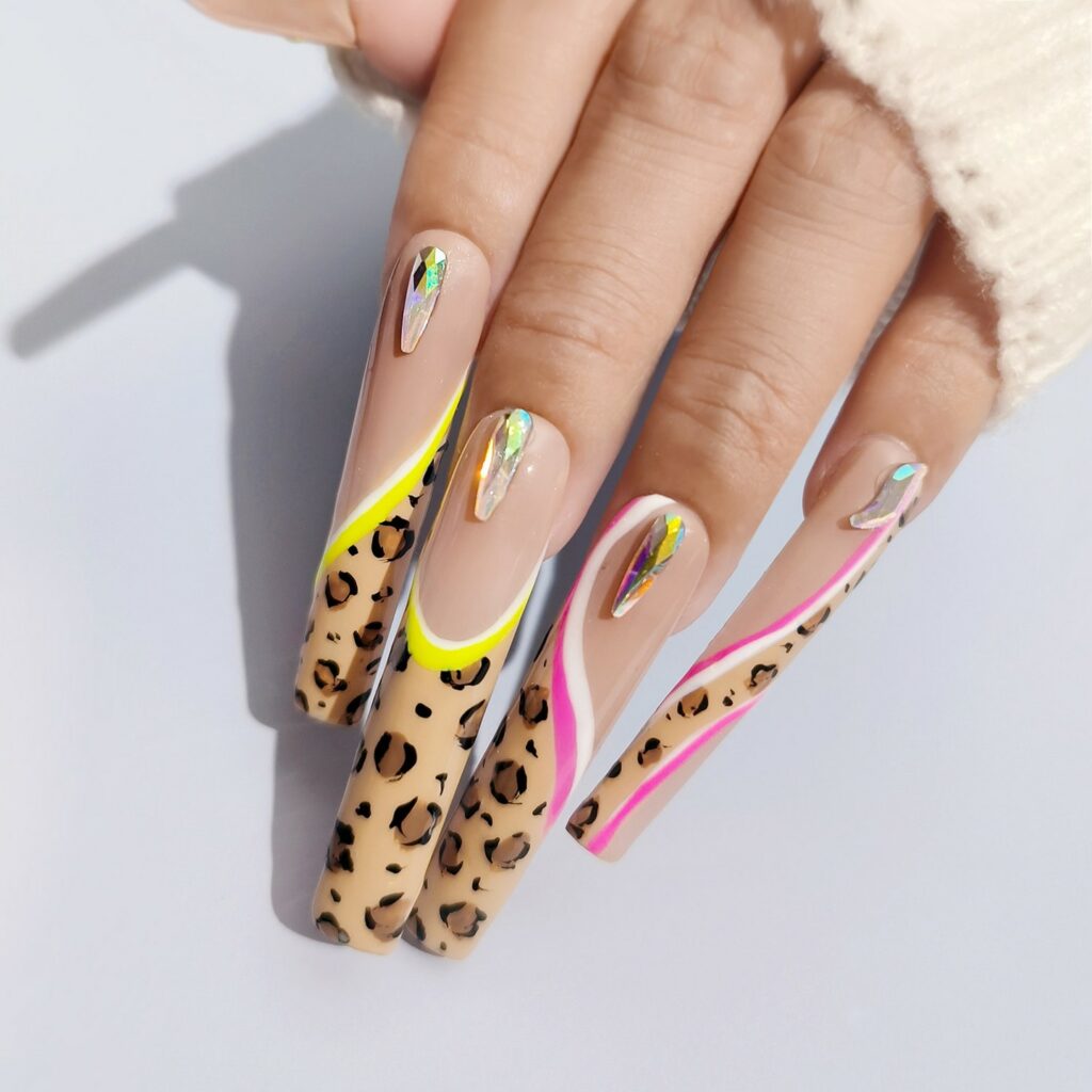 34 Latest Pastel Nail Designs To Try in 2024! 38 Leopard pastel nails