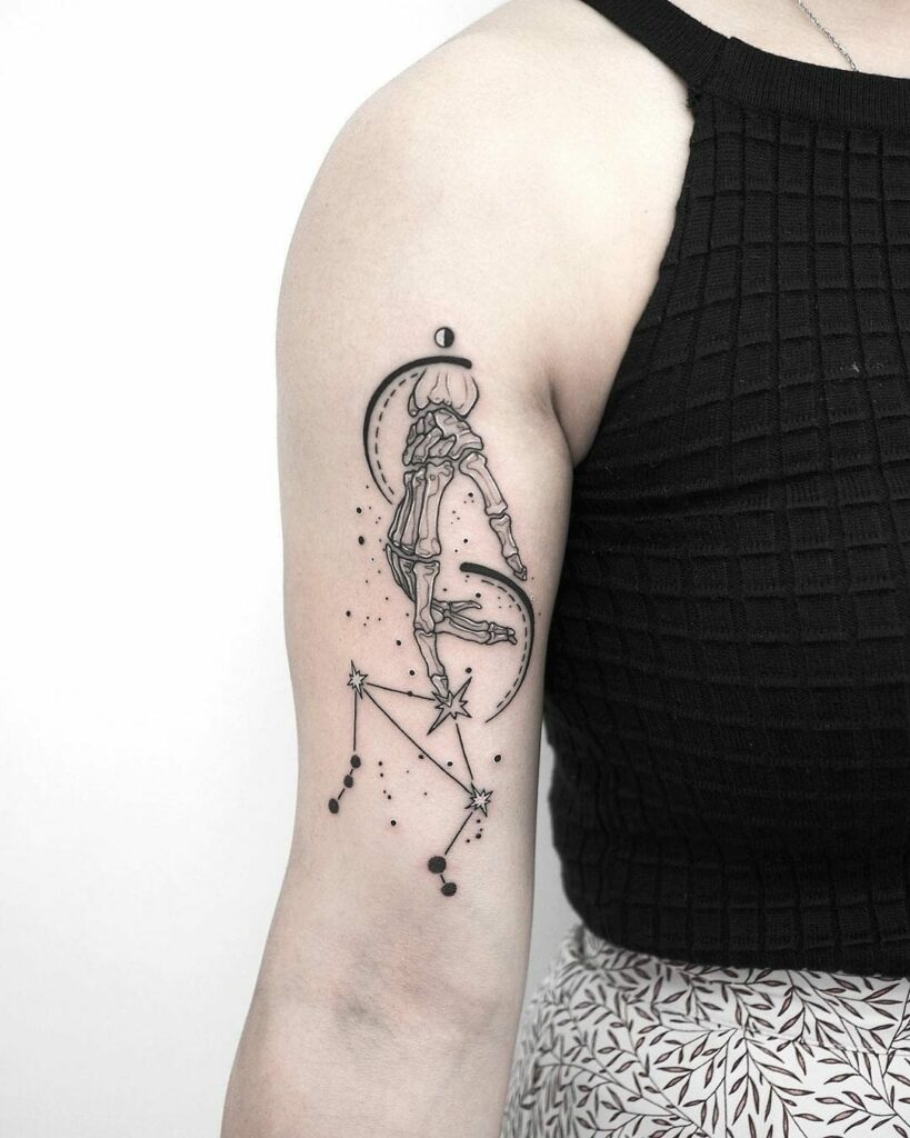 11+ Libra Constellation Tattoo Ideas You Have To See To Believe! 11 Libra Constellation Tattoo Geometric