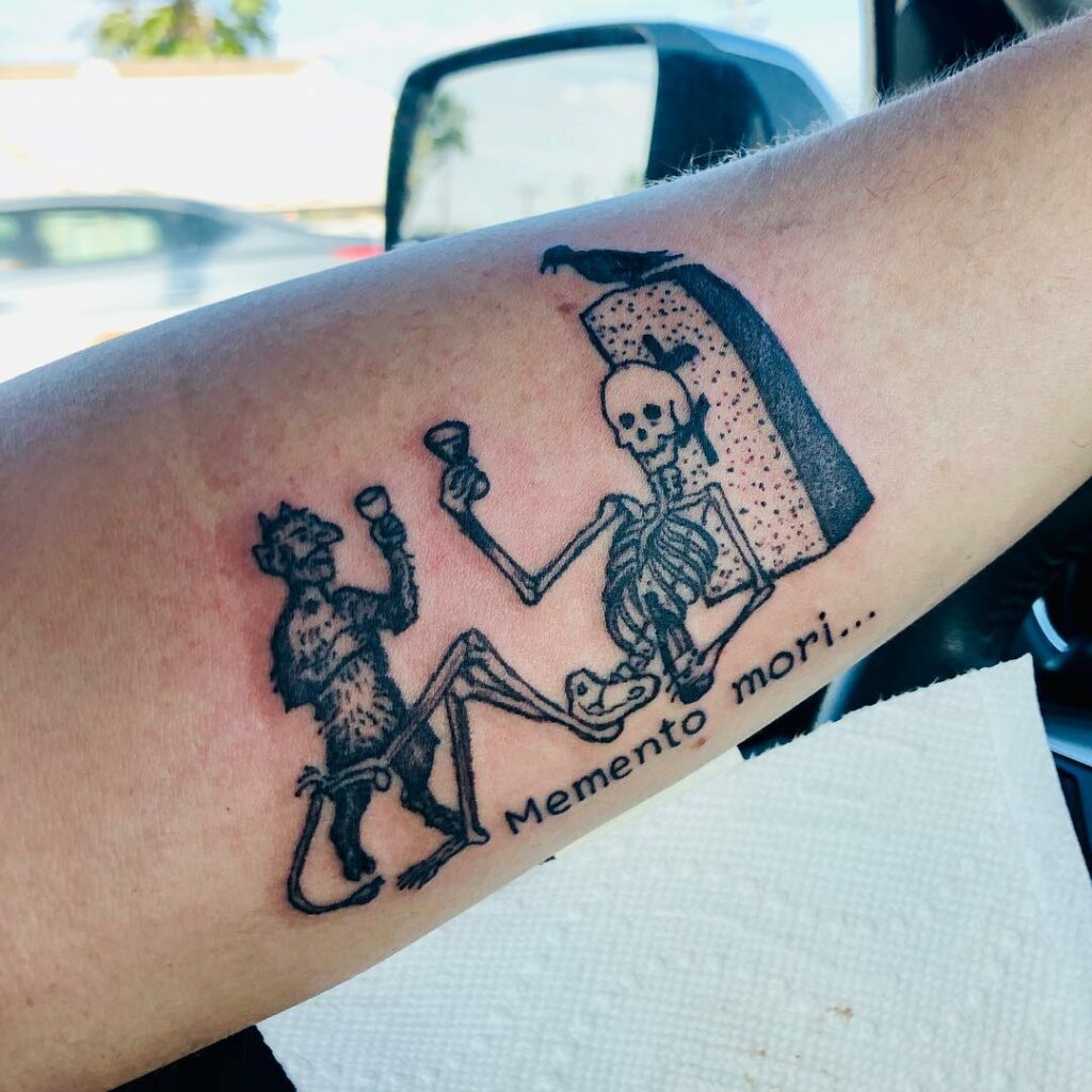 10+ Stoic Tattoo Ideas That Will Blow Your Mind! 19 Life And Death Tattoo