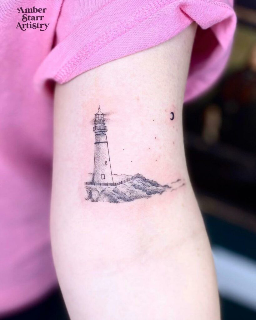 11+ Cool Meaningful Tattoo Ideas That Will Blow Your Mind! 15 Lighthouse And The Sea Cool Meaningful Tattoo