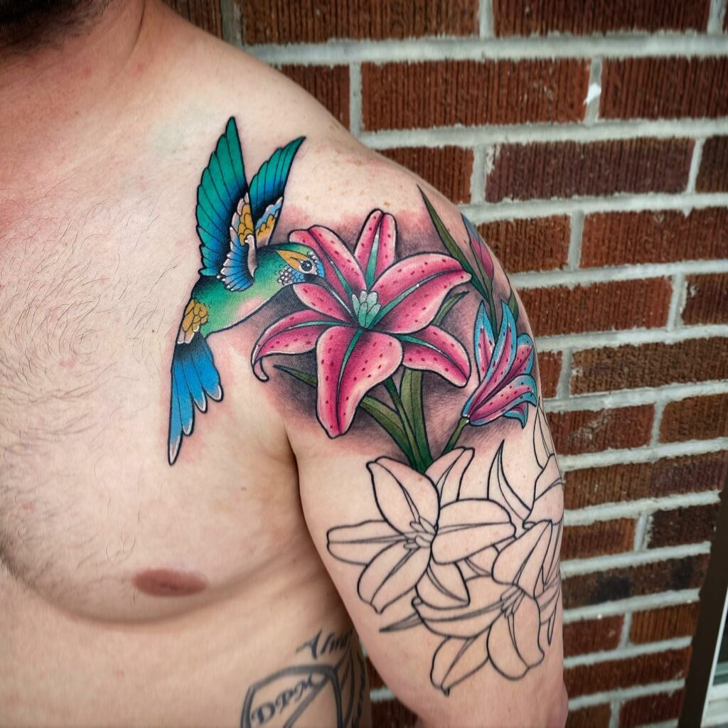 11+ Flower Tattoo For Men That Will Blow Your Mind! 11 Lily sleeve tattoo