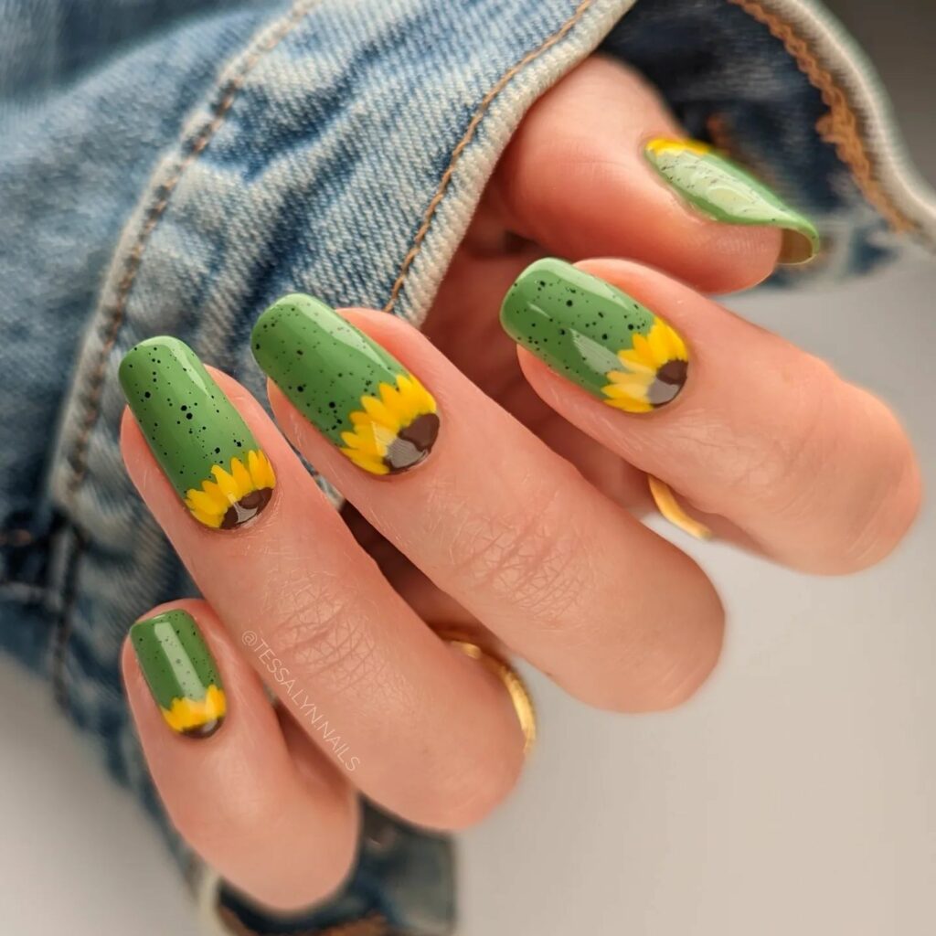 25 Latest Square Nail Designs To Try In 2024! 25 Lime Half Moons