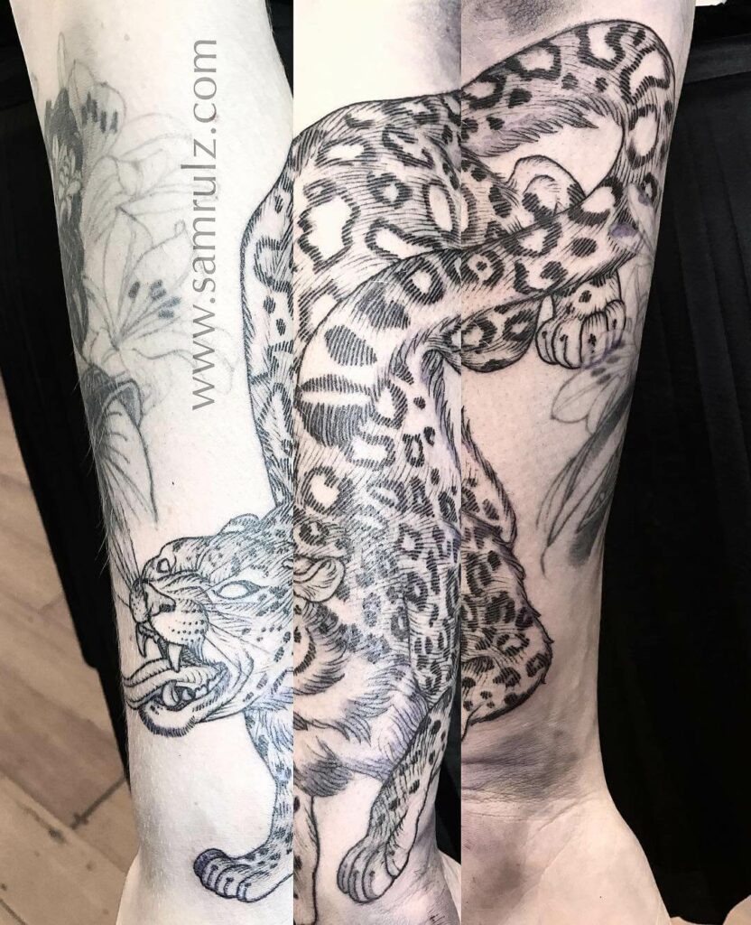 12+ Best Snow Leopard Tattoo Ideas To Inspire You! 12 Lines And Strokes Snow Leopard Tattoo