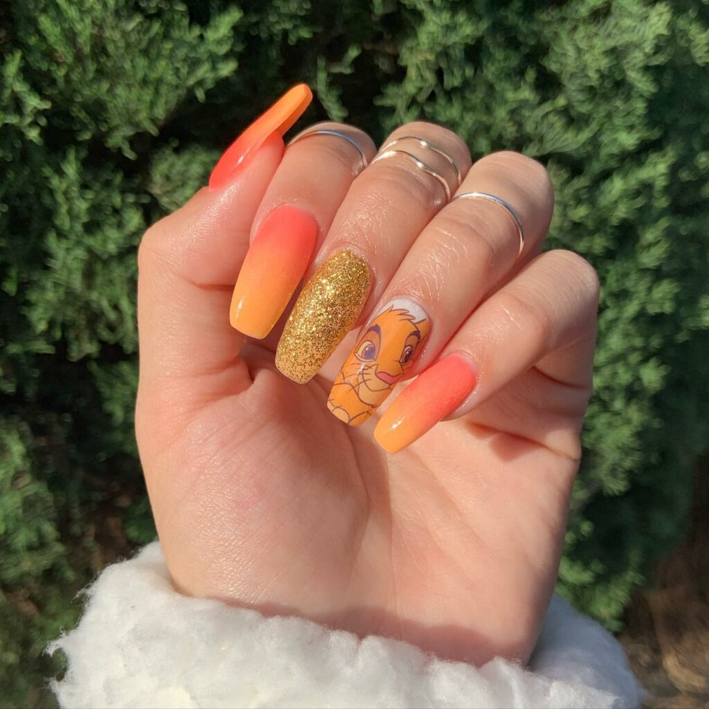 50 Latest Disney Nails Ideas To Try In 2024! 38 Lion King Disney Nails