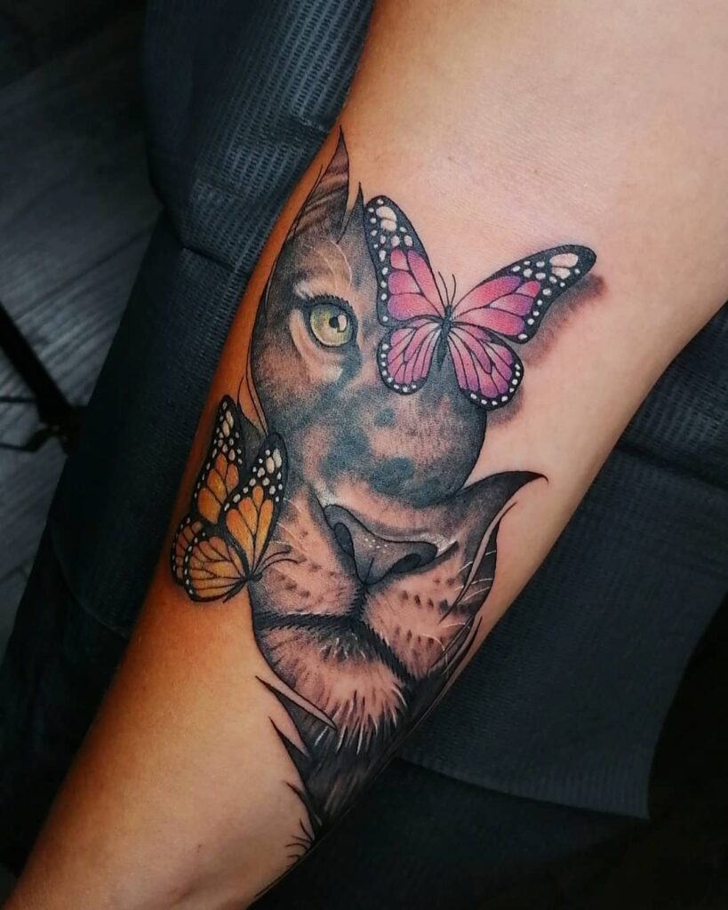 22+ Leg Tattoo For Women That Will Blow Your Mind! 26 Lion Leg Tattoo