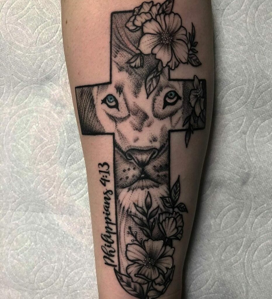 12+ Philippians 4 13 Tattoo Ideas To Inspire You 14 Lion Philippians 4 13 Tattoo
