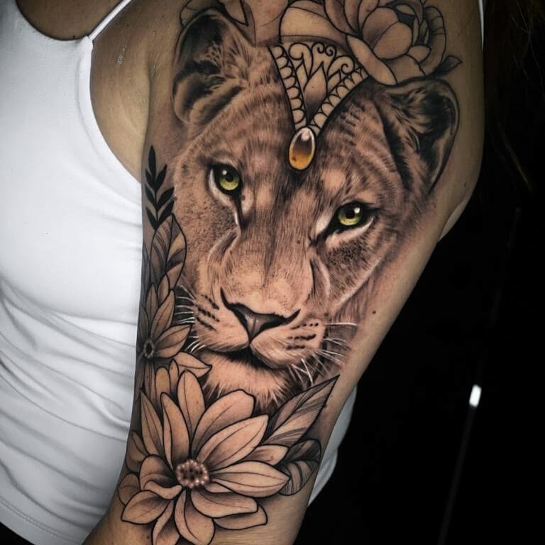 11+ Skin Deep Tattoo Ideas That Will Blow Your Mind 19 Lioness Tattoos