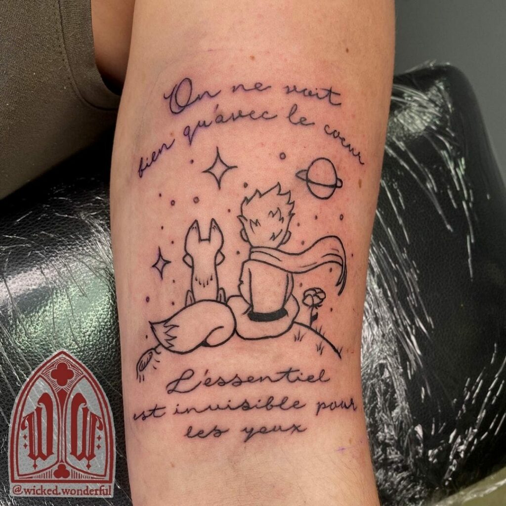 11+ Illustrative Tattoo Ideas You Have To See To Believe! 21 Little Prince Illustrative Tattoo