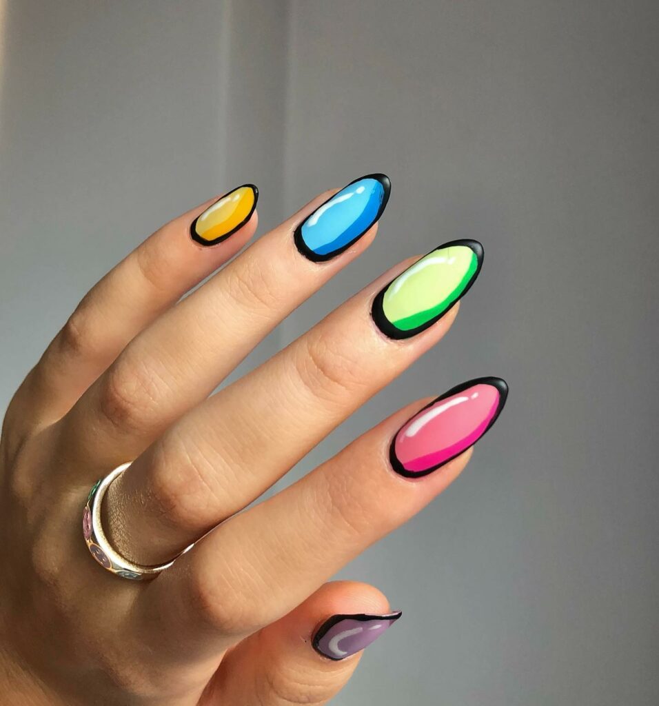44 Latest Pop Art Nail Designs To Try In 2024! 22 Long Pop Art Nail Creations