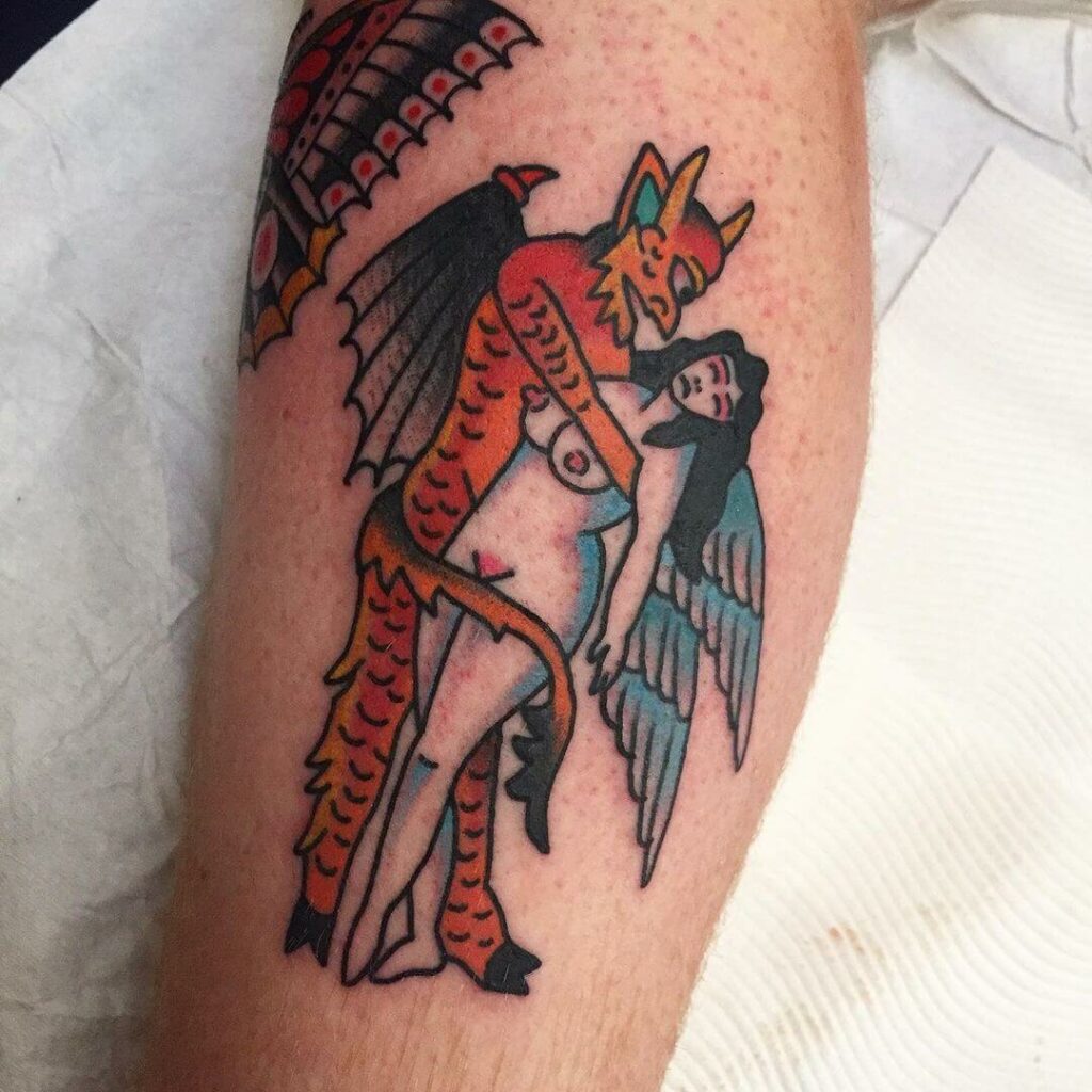 11+ Gore Tattoo Ideas That Will Blow Your Mind! 15 Lucifer In Gore With A Bold Work