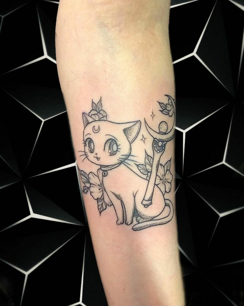 11+ Cat Finger Tattoo Ideas That Will Blow Your Mind 17 Luna Cat Tattoos
